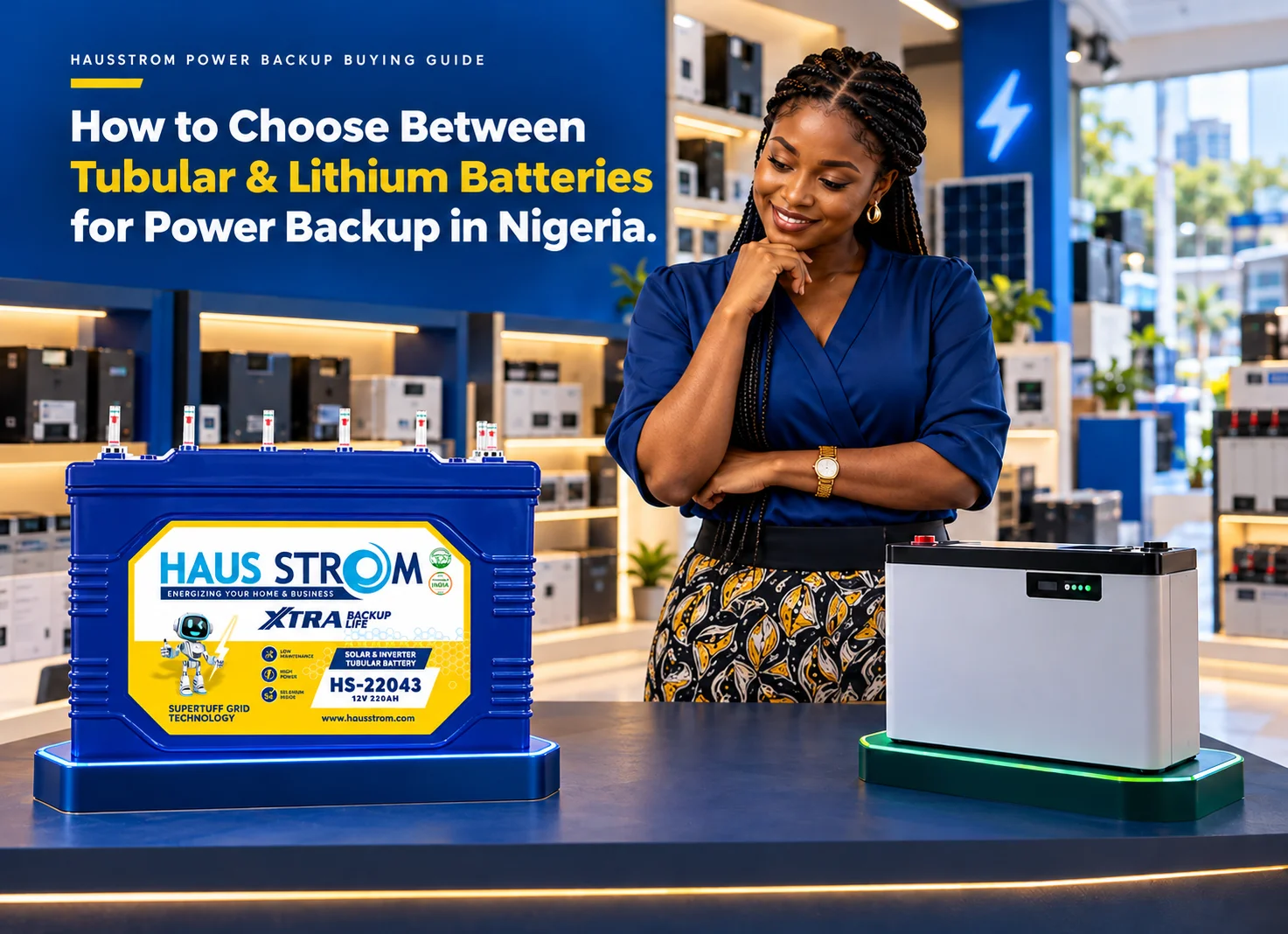 Tubular vs lithium batteries for power backup in Nigeria
