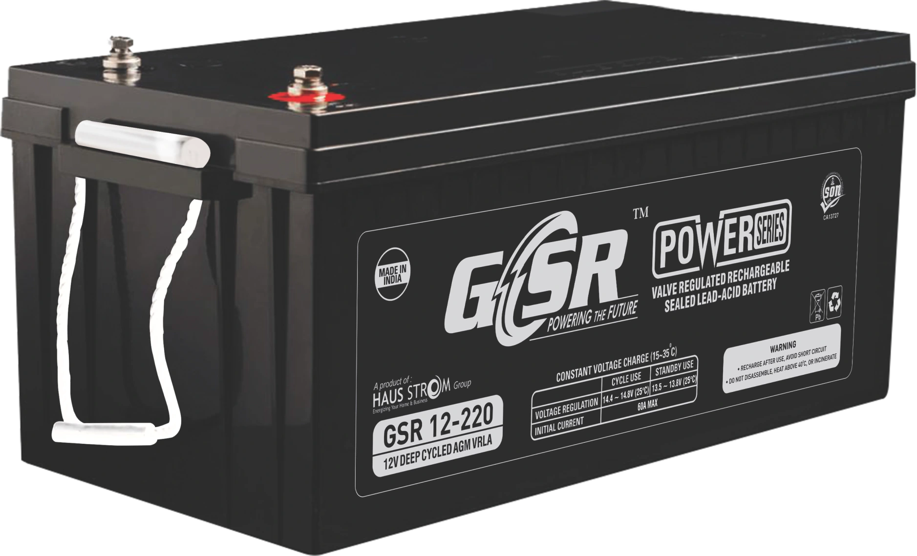 GSR 220AH SMF battery