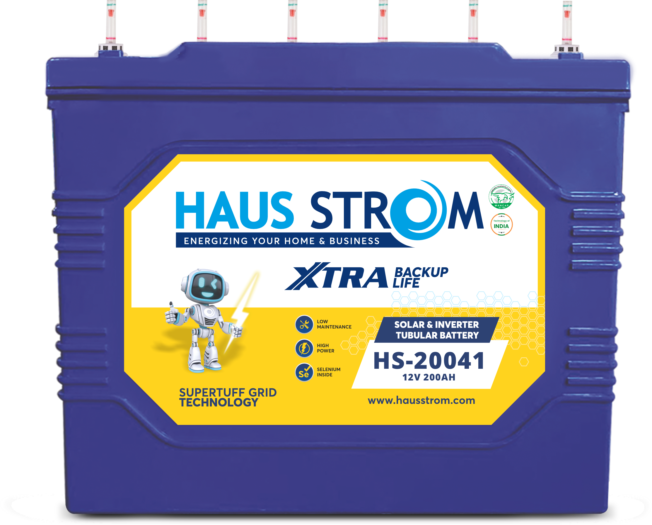 Hausstrom tubular inverter battery